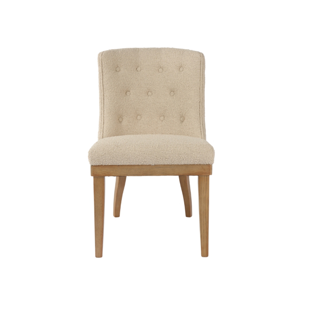 Charlie Fabric Dining Chair  with Buttons image 1